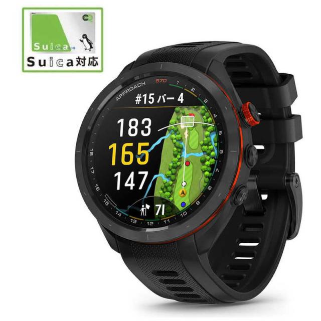 GARMIN　GPS ゴルフナビ Approach S70 47mm ブラック 　010-02746-22