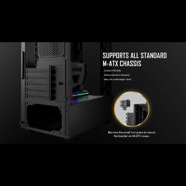 ANTEC SHIFT PCIE 5.0 ARGB グラフィックカードの可動式縦置き