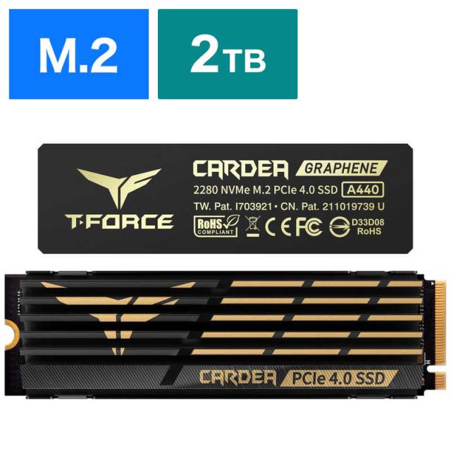 TEAM　内蔵 SSD PCI-Express接続 CARDEA A440 2TB M.2 バルク品　TM8FPZ002T0C327の通販は