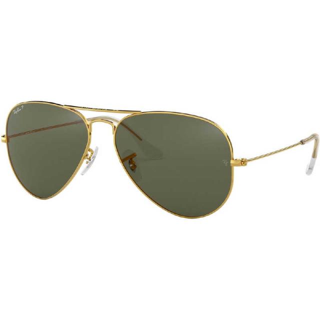 レイバン　Ray-Ban サングラス AVIATOR LARGE L RB3025 001/58 62mm ゴールド/ポラライズドグリーンクラシックG-15　RB3025