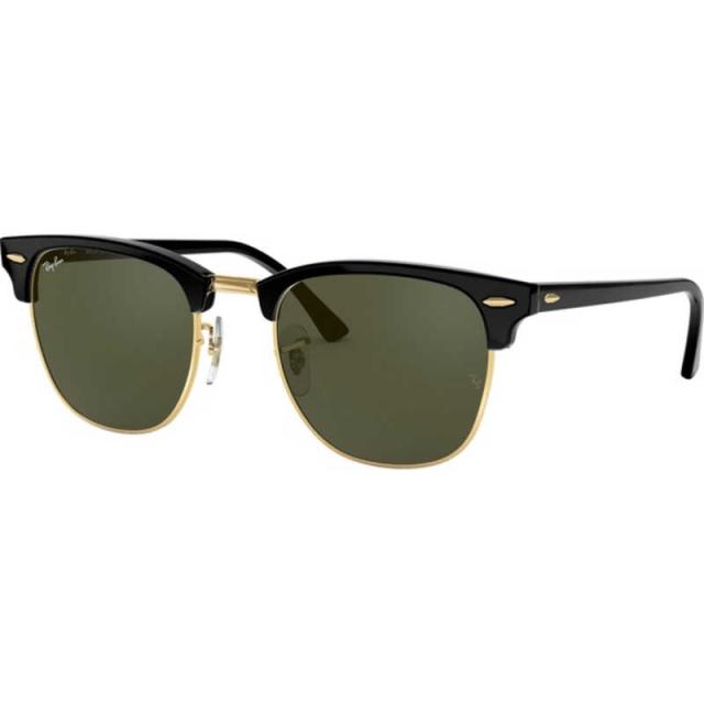 レイバン　CLUBMASTER W0365 51mm エボニー×ゴールド/グリーンクラシックG-15　RB3016_