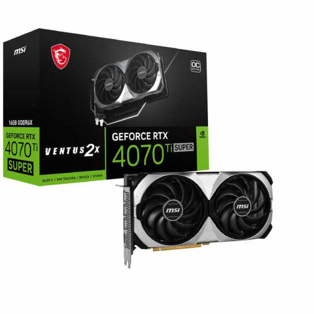 MSI　グラフィックボード GeForce RTX 4070 Ti SUPER 16G VENTUS 2X OC 「バルク品」　GeForceRTX4070Ti