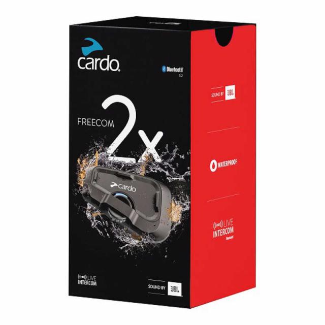 CARDO　バイク用 インカム FREECOM 2X DUO (フリーコム ツーエックス デュオ) 本体2個セット オートバイ用 ブラック　FRC2X103_18