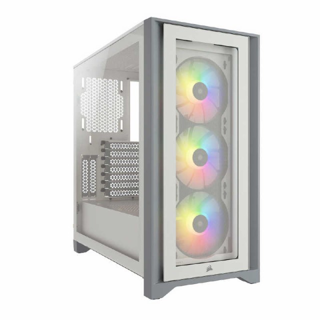 コルセア　CORSAIR　PCケース iCUE 4000X RGB ホワイト　4000XRGBTGWHT(CC-9011205-WW)