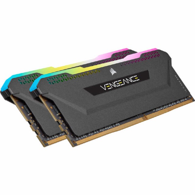 コルセア　CORSAIR　増設用メモリ VENGEANCE RGB PRO SL ブラック[DIMM DDR4 /16GB /2枚]　CMH32GX4M2Z3200C16