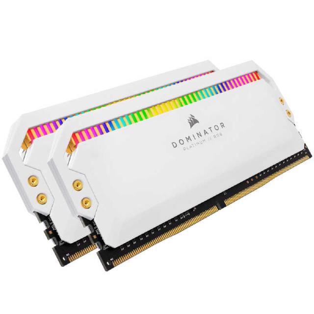 コルセア　CORSAIR　増設用メモリ DOMINATOR PLATINUM RGB ホワイト[DIMM DDR4 /16GB /2枚]　CMT32GX4M2E3200C16Wの通販は