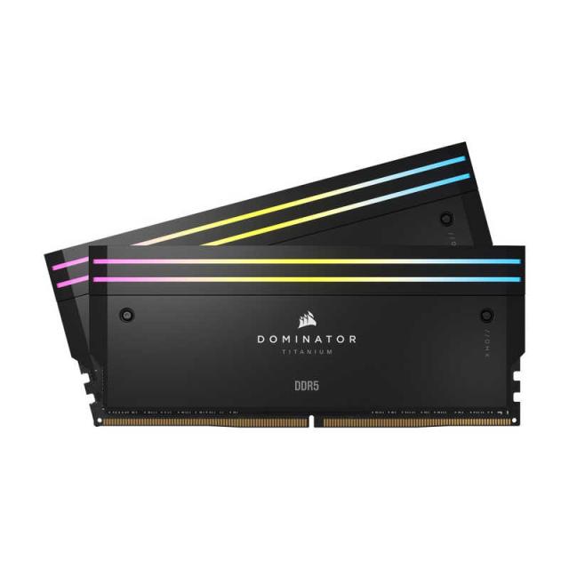 コルセア　CORSAIR　増設用メモリ DOMINATOR TITANIUM RGB（6400MT/s CL32 Intel XMP) ブラック[DIMM DDR5 /16GB /2枚]　CMP32GX5M2B6400C32の通販は