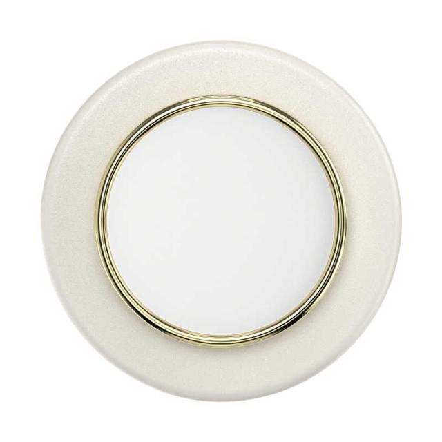 POPSOCKETS　ココナッツクリーム ゴールドリム MagSafe ラウンド ポップグリップ　808938