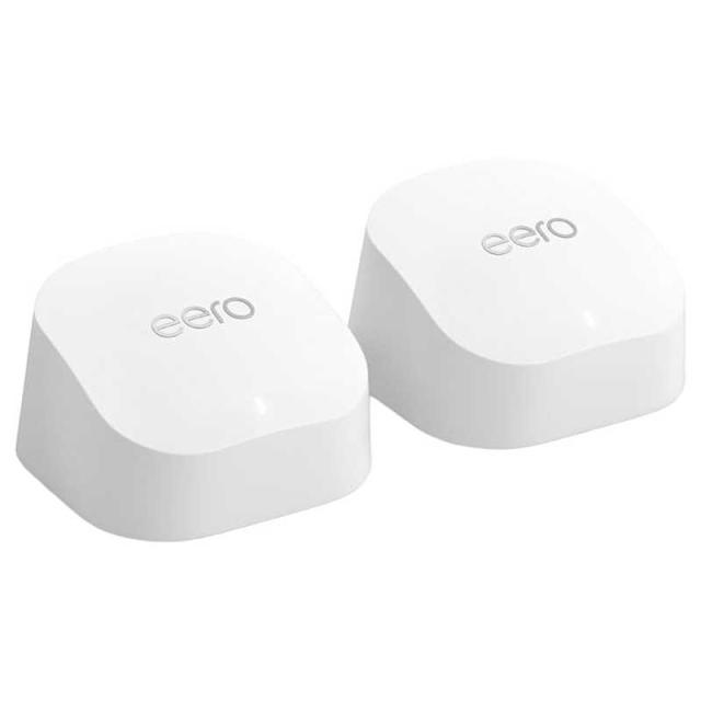 Amazon　Wi-Fiルーター 2402＋574Mbps eero 6+ (2ユニット) [Wi-Fi 6(ax) /IPv6対応]　B0CX3CVLTX