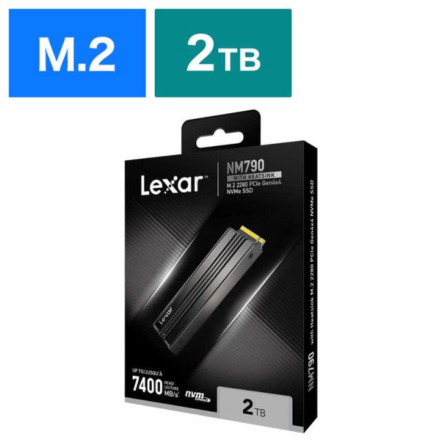 LEXAR　内蔵SSD PCI-Express接続 Lexar NM790 with Heatsink M.2 SSD [2TB /M.2]｢バルク品｣　LNM790X002T-RN9NGの通販は