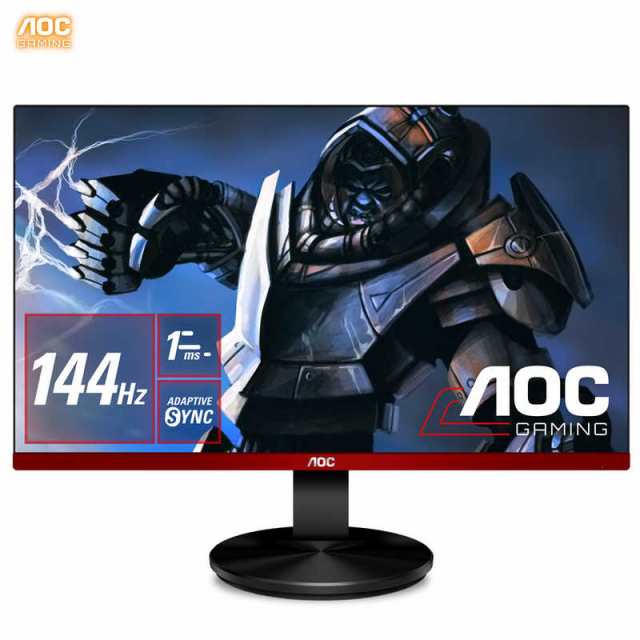 AOC　ゲーミング モニター ディスプレイ 23.8型 フルHD 1920×1080 ワイド ブラック&レッド　G2490VX11