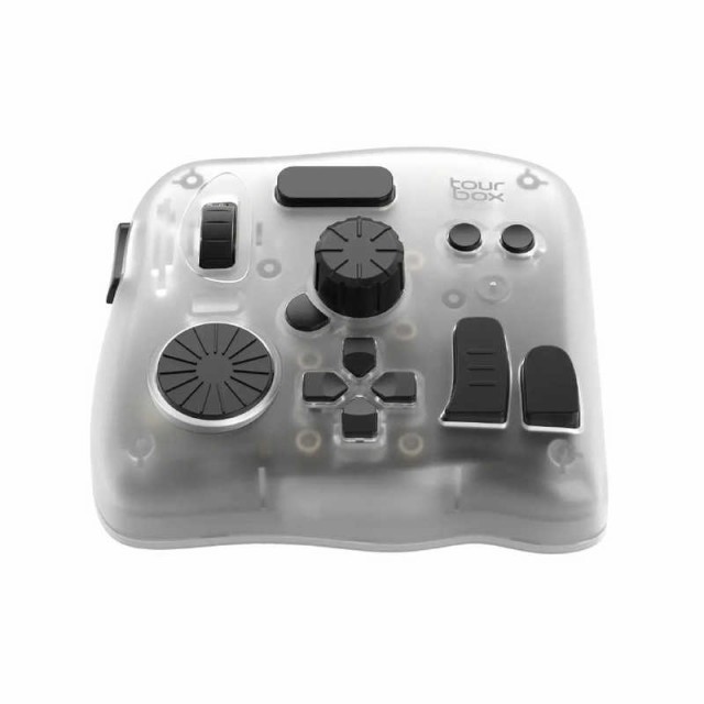 TOURBOX　クリエイター向けBluetoothコントローラー iPad対応 TourBox クリアートランスパレント　TBEP
