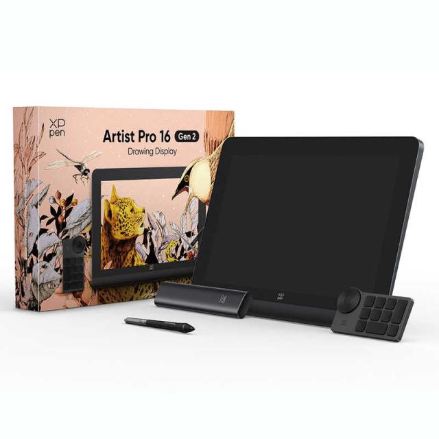 XPPen 16インチ 液晶タブレット Artist Pro 16 Gen 2 業界初16384レベルの筆圧に対応した液晶ペンタブレット【Artist
