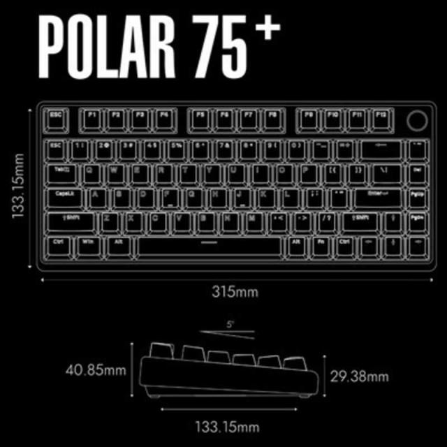 ARBITERSTUDIO Polar 75＋ HE マグネティックゲーミングキーボード