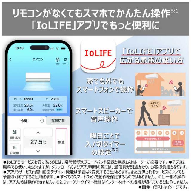 （標準取付工事費込）東芝　TOSHIBA　エアコン 大清快 U-Xシリーズ おもに6畳用 ホワイト　RAS-U221X-W_8