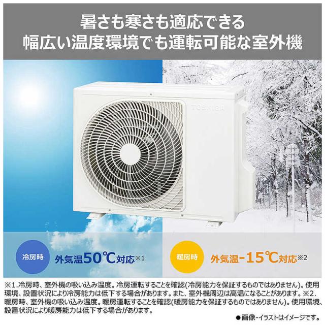 （標準取付工事費込）東芝　TOSHIBA　エアコン 2026年 V-Mシリーズ おもに8畳用　RAS-V251M-W_9