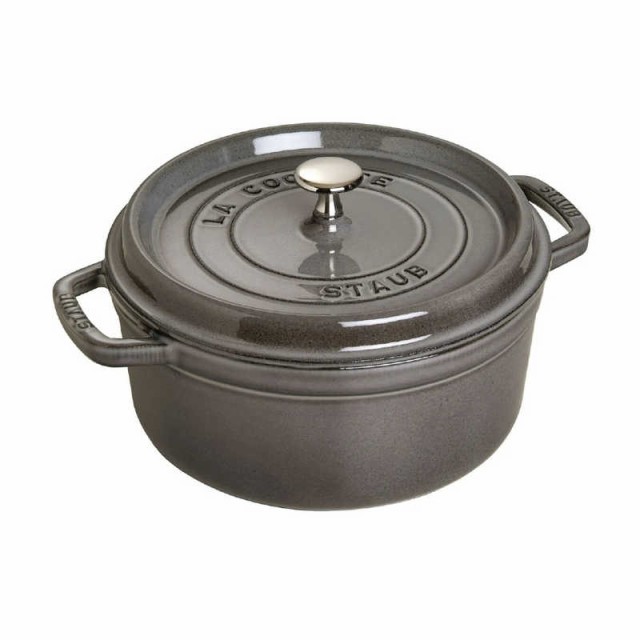 STAUB　《IH対応》ホーロー鍋 「ピコココットラウンド」(1.7L) グレー　40509484