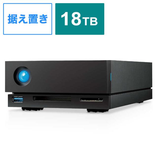 エレコム　ELECOM　外付けHDD Thunderbolt 3接続 (Thunderbolt 3 / USB-A / DisplayPort / CF・SDカードリーダー)　STHS18000800の通販は