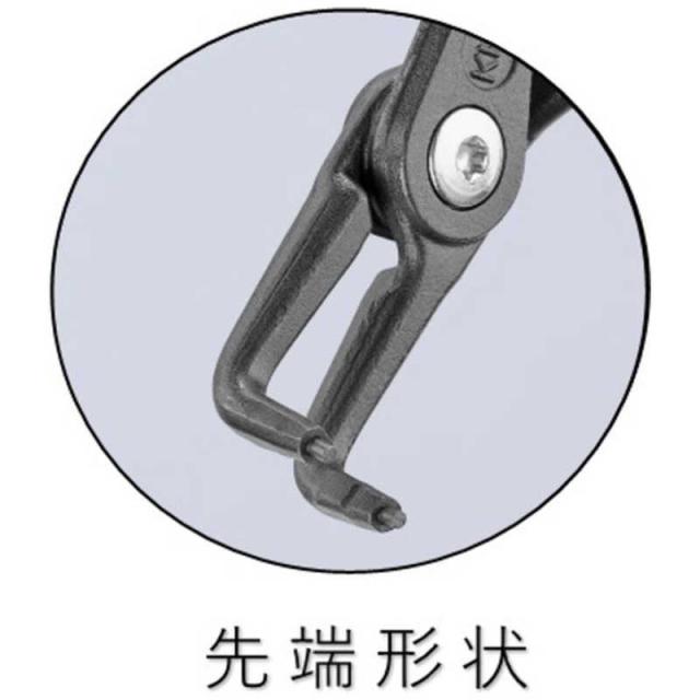 KNIPEX社　穴用精密スナップリングプライヤｰ 曲　4821-J41_2