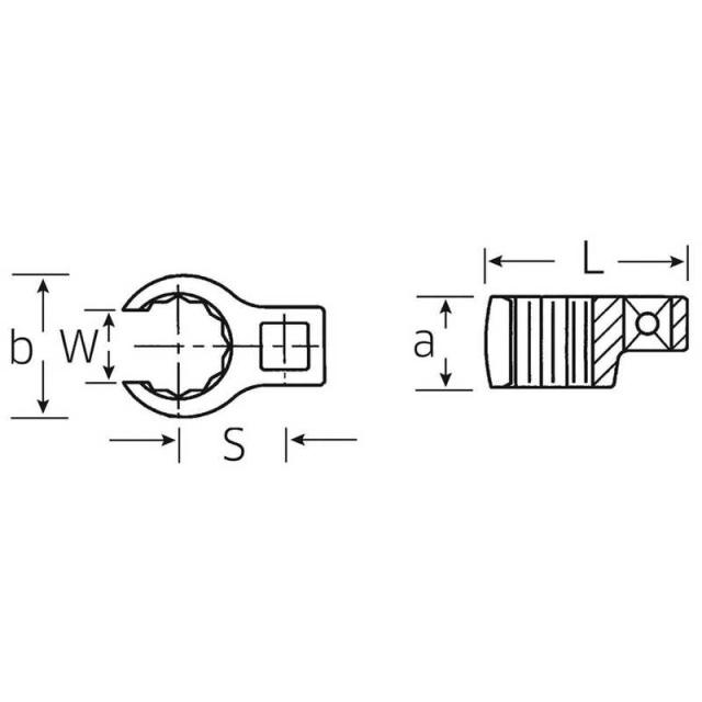 STAHLWILLE　1/2SQ インチサイズ クローリングスパナ 1-7/16　440A-1.7/16_1