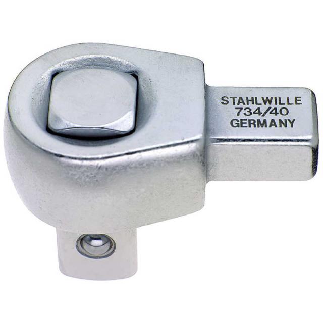 STAHLWILLE 合わせ目大きさ14×18粍 トルクレンチ差替スクエアドライブヘッド 3/4SQ 734/40
