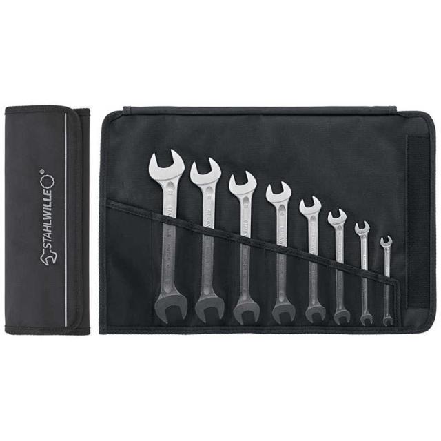 STAHLWILLE 8本組 両口スパナセット 10/8