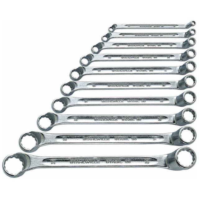 STAHLWILLE　10本組 75°オフセット メガネレンチセット　20/10