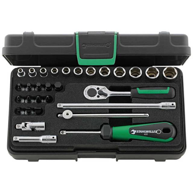 STAHLWILLE　30点組 1/4SQ ソケットレンチセット　40/24/6KN