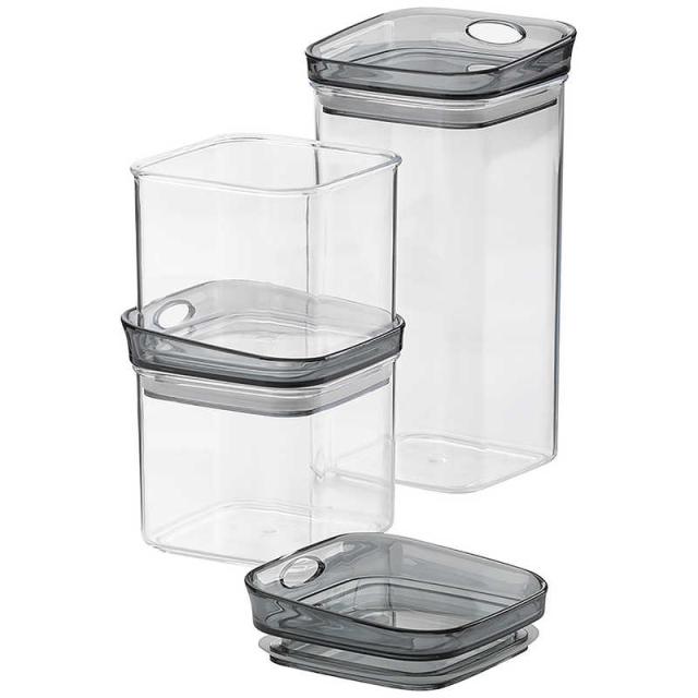 ケラ　保存容器 4P Jule square 0.8L　12051