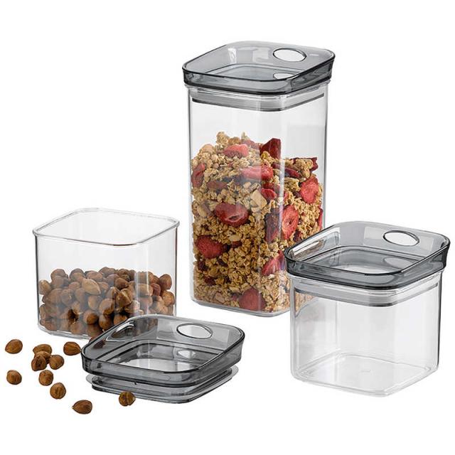 ケラ　保存容器 4P Jule square 0.8L　12051