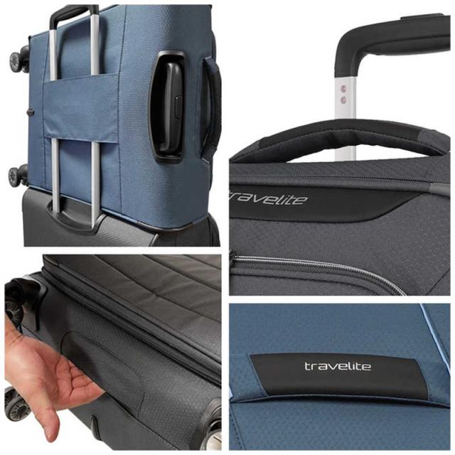 TRAVELITE　ソフトキャリー Skaii(スカイー) 超軽量 チャコールグレー [TSAロック搭載 /36 L /2泊〜3泊]　592247-04 超軽量 ソフトキャリー Skaii（スカイー） チャコールグレー 592247-04