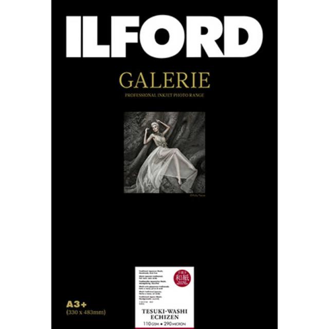 イルフォード　ギャラリー 手漉き和紙 越前 DeckleEdge A3＋D 10枚 110gsm GALERIE　433304
