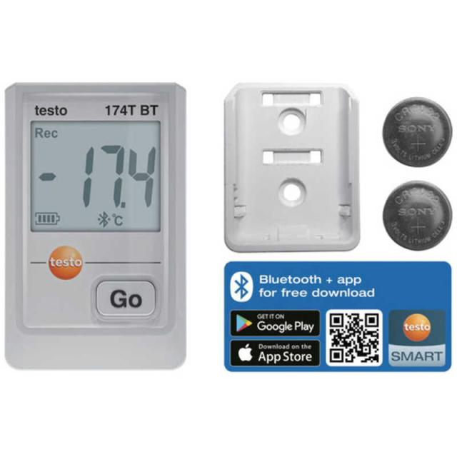 テストー　温度データロガー(Bluetooth) testo 174T BT 白　572174201