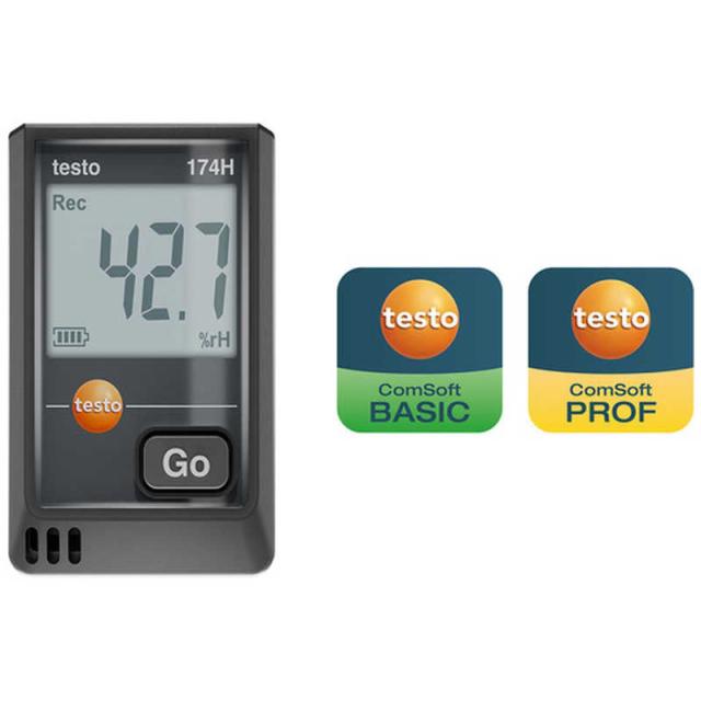 テストー　温湿度データロガー(USB) testo 174H 黒　572174102