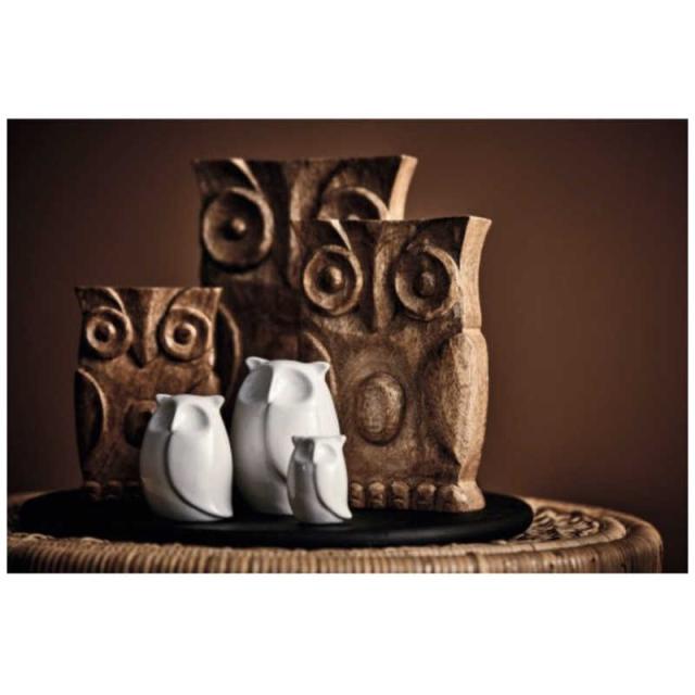 LEONARDO　Leonardo （レオナルド） オブジェ”フクロウ”2P H15cm　CN41713