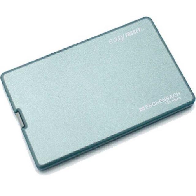 エッシェンバッハ　LEDライト付カード型ルーペ｢イージーポケット｣4倍(16dpt.)/50×46mm　1521‐22 (メタリックブルｰ)_1