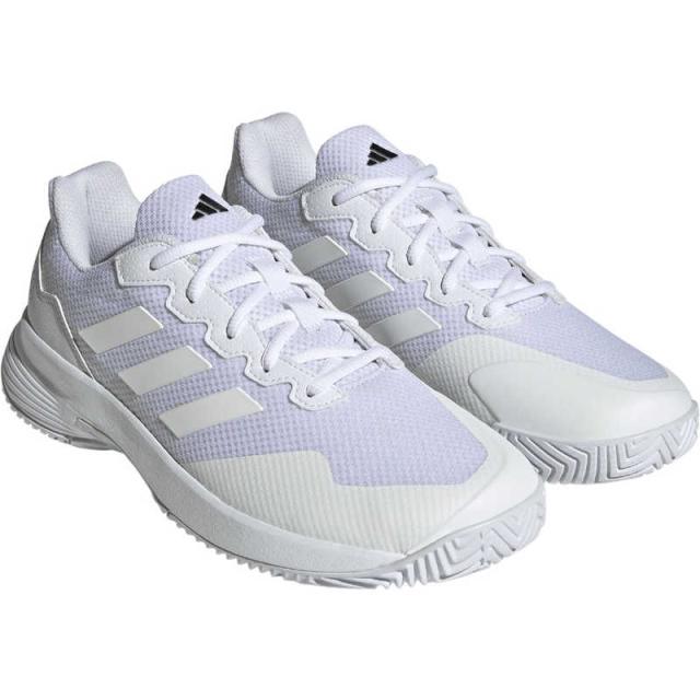 アディダス　テニスシューズ GameCourt 2.0 [メンズ /26.0cm] Cloud White×Cloud White×Matte Silver　IG9568_25SSの通販は