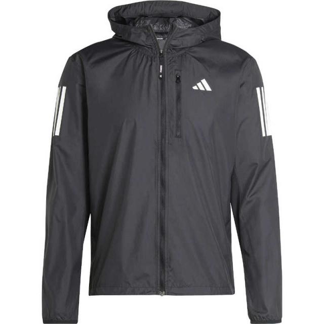 アディダス　adidas メンズ オウン ザ ラン ジャケット ブラック J/S IKM73 【返品交換不可】　IKM73_25FW