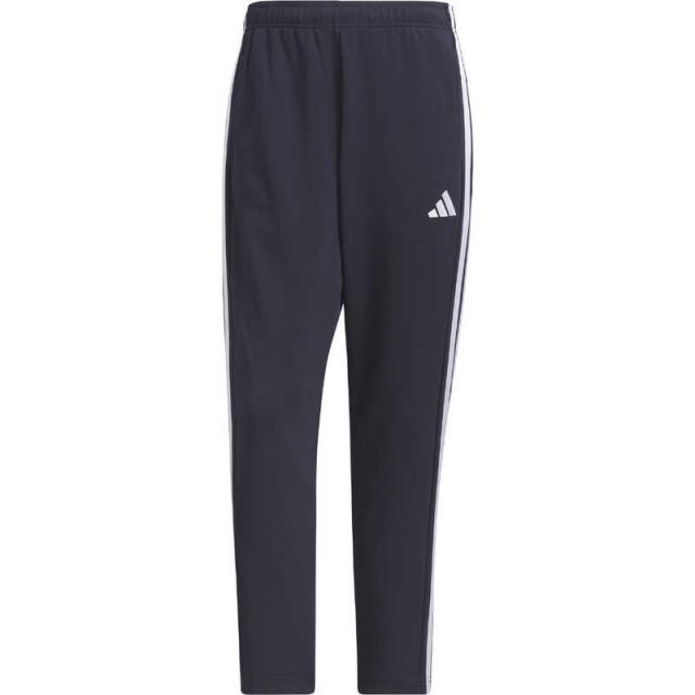 アディダス　スリーストライプス レギュラーフィット ダブルニット オープンヘム トラックパンツ ［メンズ /Lサイズ］ レジェンドインク×ホワイト 【返品交換不可】