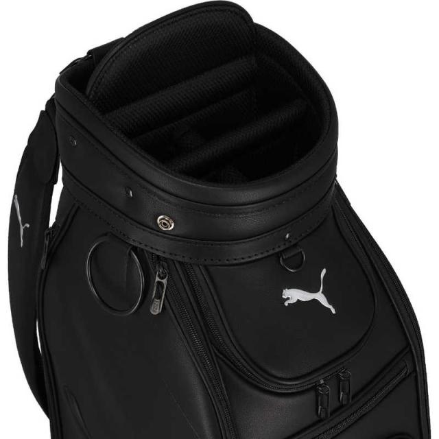 プーマ キャディバッグ ゴルフバッグ ブラック フード付 プーマ ゴルフ PU ツアーライク メタルキャット キャディバッグ