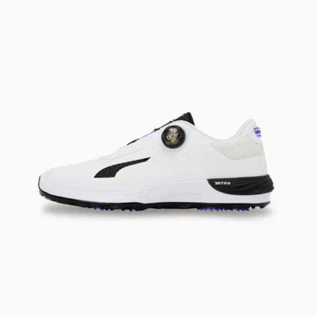 プーマ　ゴルフシューズ パワーアセンドニトロ ディスク スパイクレス [メンズ/25.5cm] PUMA White×PUMA Black×Dark Amethyst　31314602_25FW