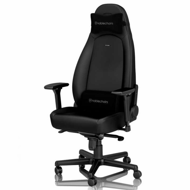 NOBLECHAIRS　ゲーミング チェア ICON - BLACK EDITION マットブラック　NBL-ICN-PU-BED-SGL