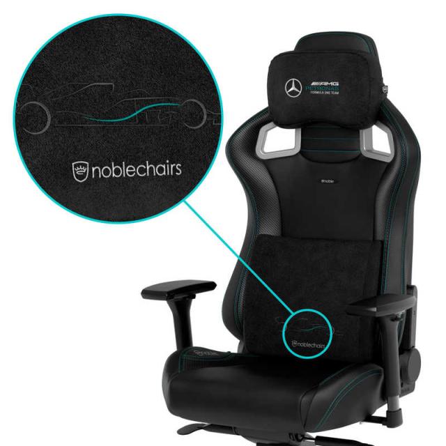 NOBLECHAIRS　noblechairs ゲーミングチェア 交換用 メモリーフォーム クッションセット (ネックピロー ＋ ランバーサポート) 　NBL-SP-PST-012