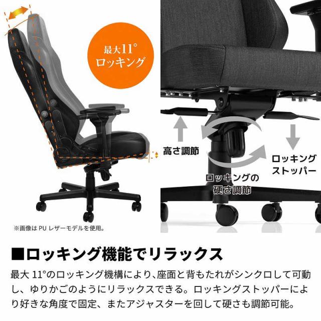 NOBLECHAIRS　ゲーミング チェア HERO TXシリーズ チャコールグレー　NBL-HRO-TX-ATC-SGL_16