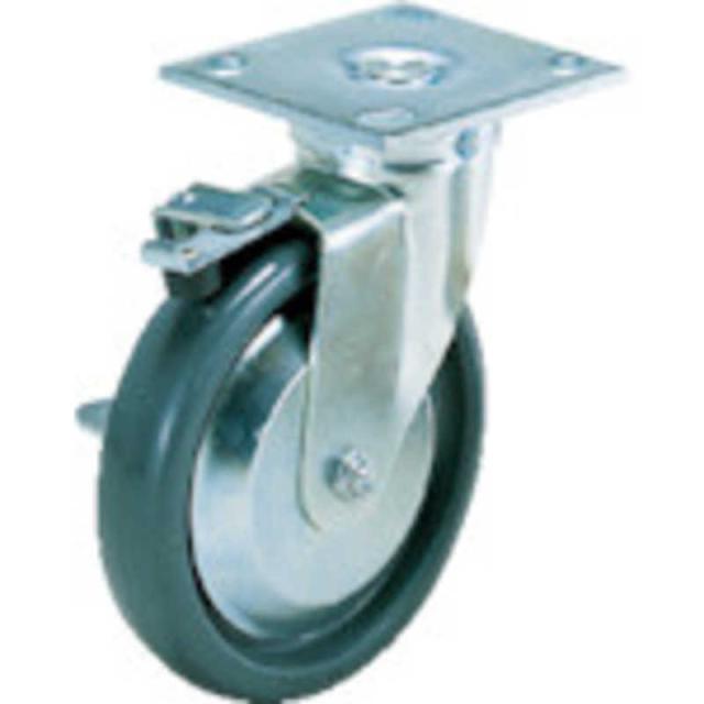 スガツネ工業　重量用キャスター31-76B-PSE(200-139-478)　3176BPSE