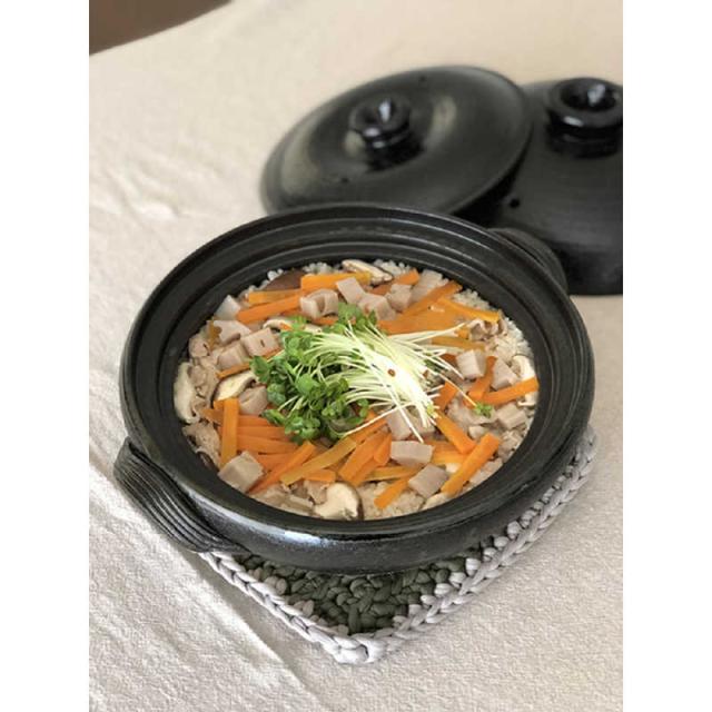 佐治陶器　土鍋 2L スノコ付き ヘルシー土鍋 天目　3225815_5