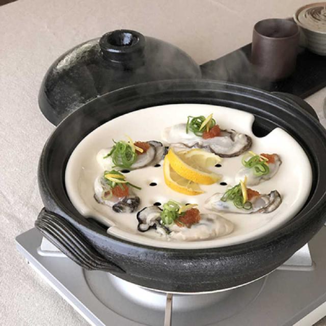 佐治陶器　土鍋 2L スノコ付き ヘルシー土鍋 天目　3225815_7