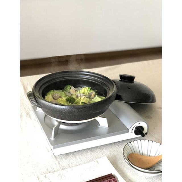 佐治陶器　土鍋 2L スノコ付き ヘルシー土鍋 天目　3225815_15