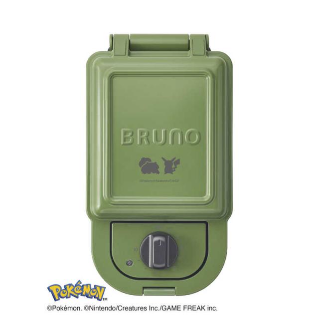 BRUNO　ブルーノ　ポケモン ホットサンドメーカー シングル グリーン　BOE131-GR