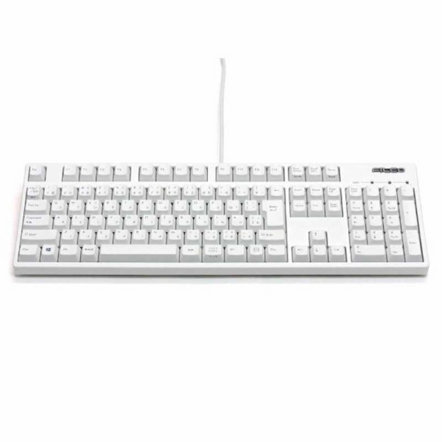 FILCO　有線キーボード かな有り/テンキー有り 茶軸(日本語配列108キー･マットホワイト)　FKBN108M/JMW2